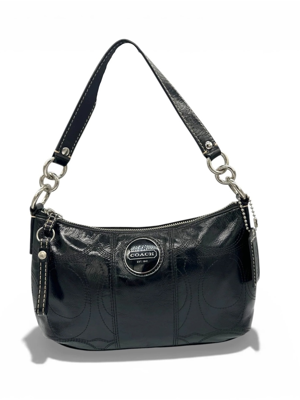 2000s Coach Signature Soho Patent Leather Crossbody